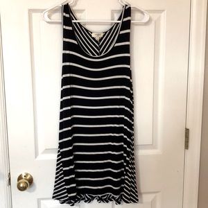Navy striped tunic